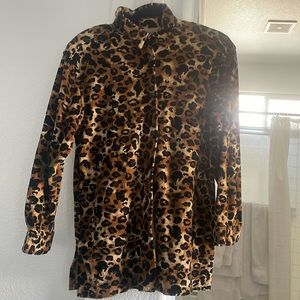 Vintage Leopard Button Up